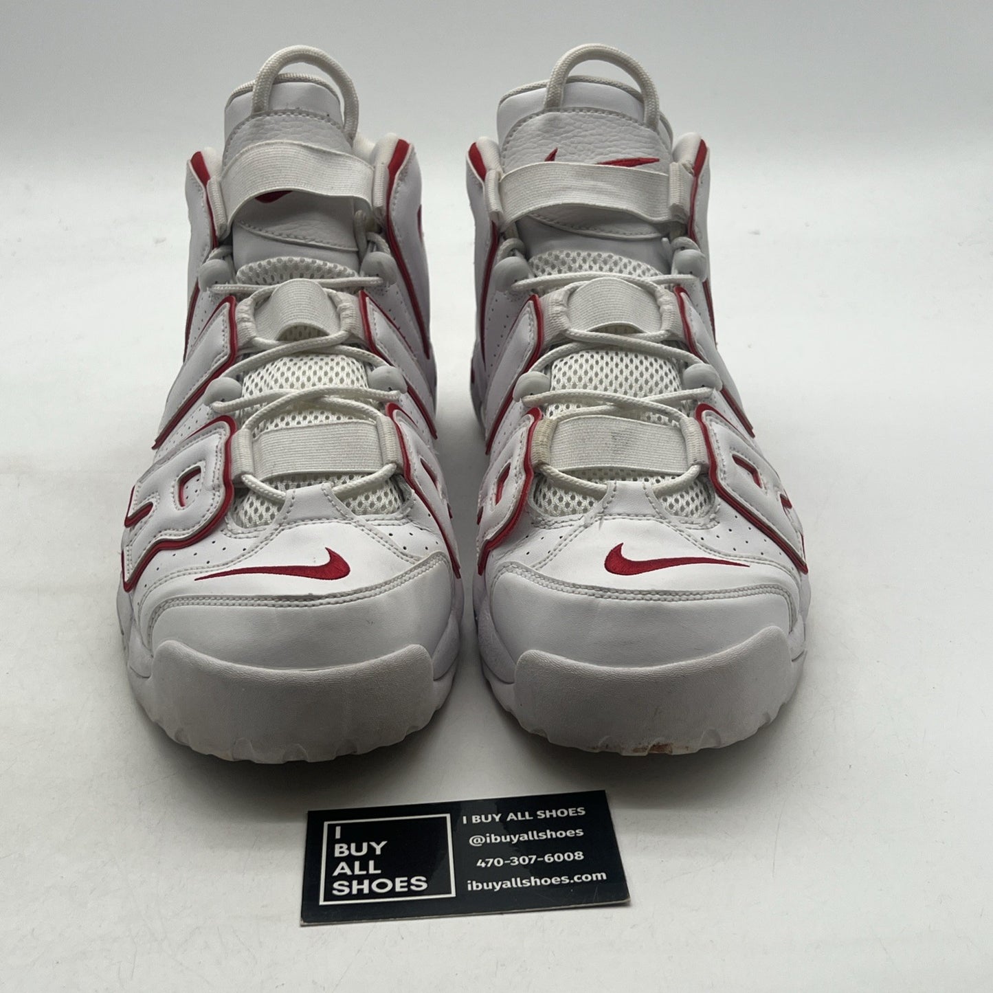 Size 12 - Nike Air More Uptempo White Varsity Red 2018 (921948-102)