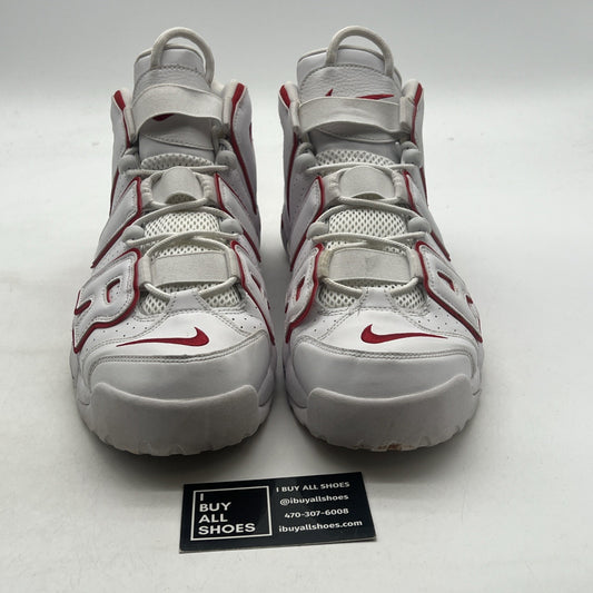 Size 12 - Nike Air More Uptempo White Varsity Red 2018 (921948-102)