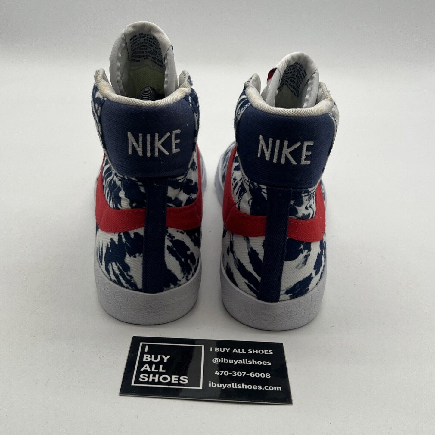 Size 7Y - Nike Blazer Mid SE GS Kids Blue Red White (CZ7882-600)