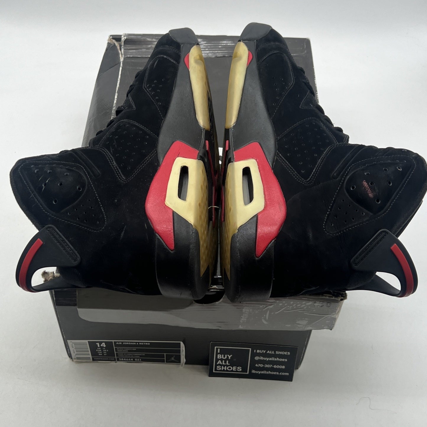 Size 14 - Air Jordan 6 Retro 2010 Varsity Red (384664-061)