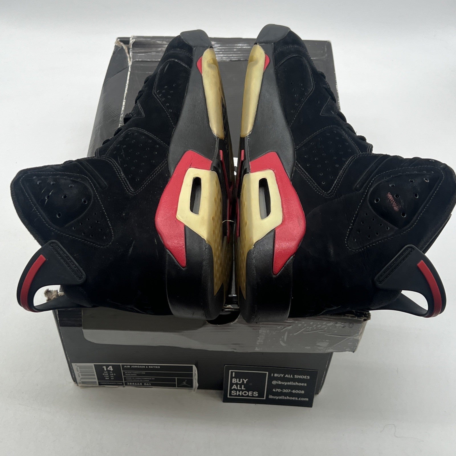 Size 14 - Air Jordan 6 Retro 2010 Varsity Red (384664-061)