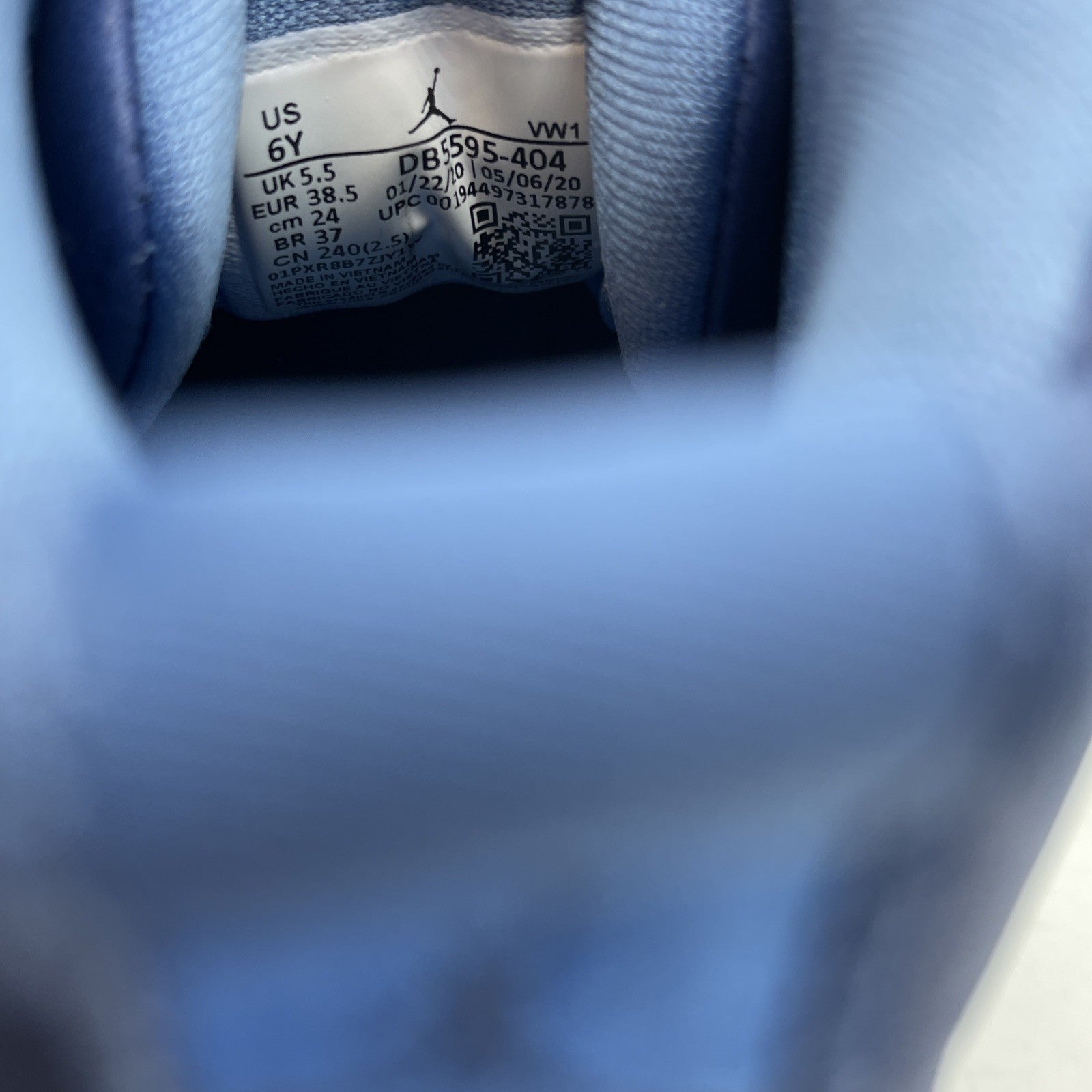 Size 6Y - Jordan 12 Retro Indigo Silver Blue White Leather (DB5595-404)