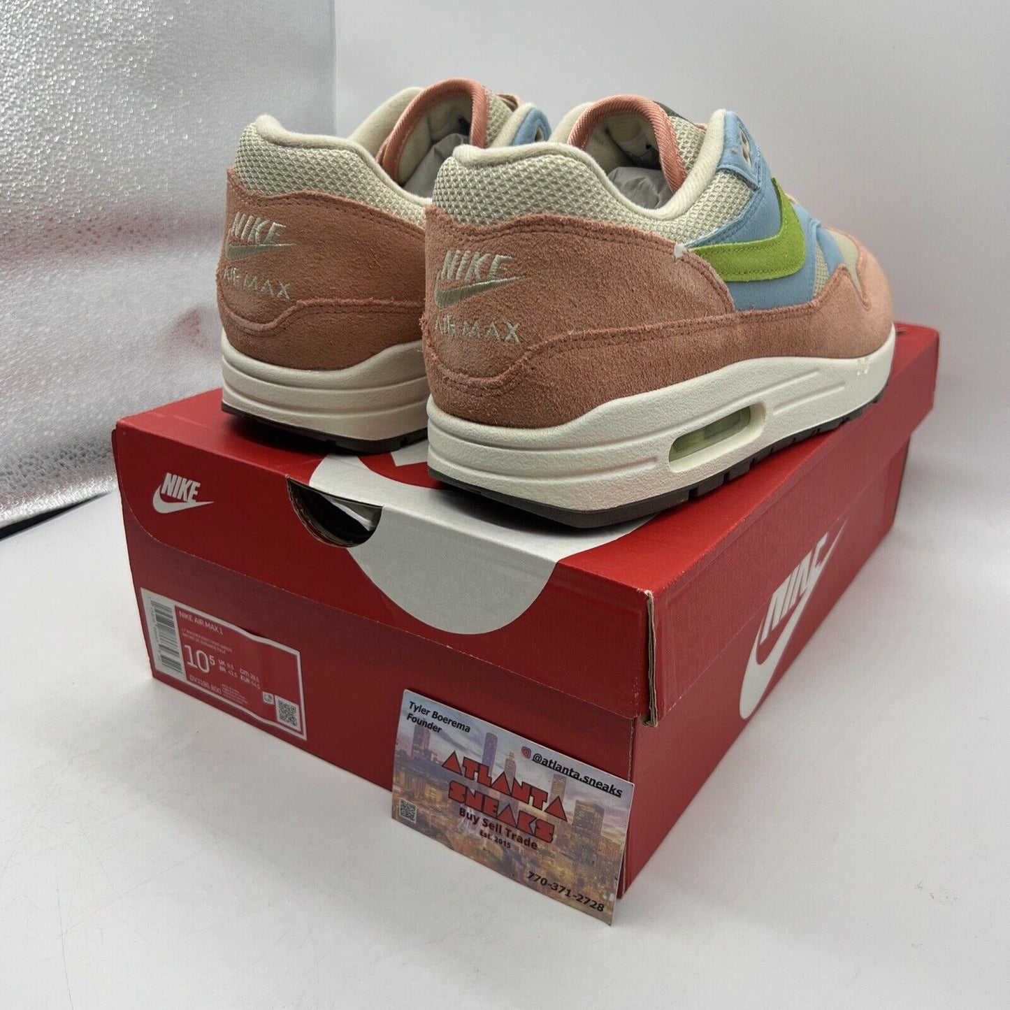 Size 10.5 - Nike Air Max 1 Light Madder Root 2022 Brand New Og All