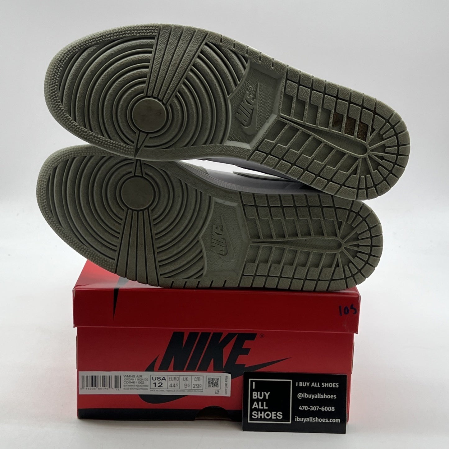 Size 12 - Air Jordan 1 Retro OG High Seafoam W (CD0461-002)