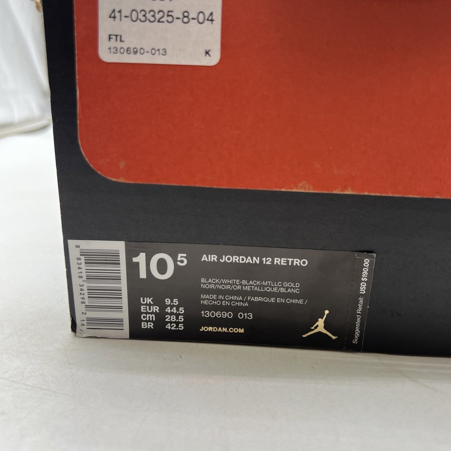 Size 10.5 - Air Jordan 12 Retro The Master (130690-013)