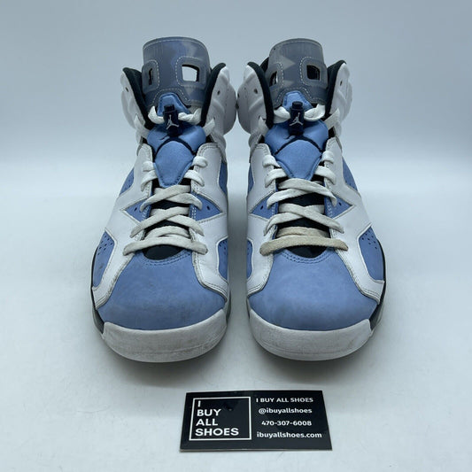 Size 10 - Jordan 6 Retro Mid UNC Home Blue White Black Suede Leather (CT8529-410