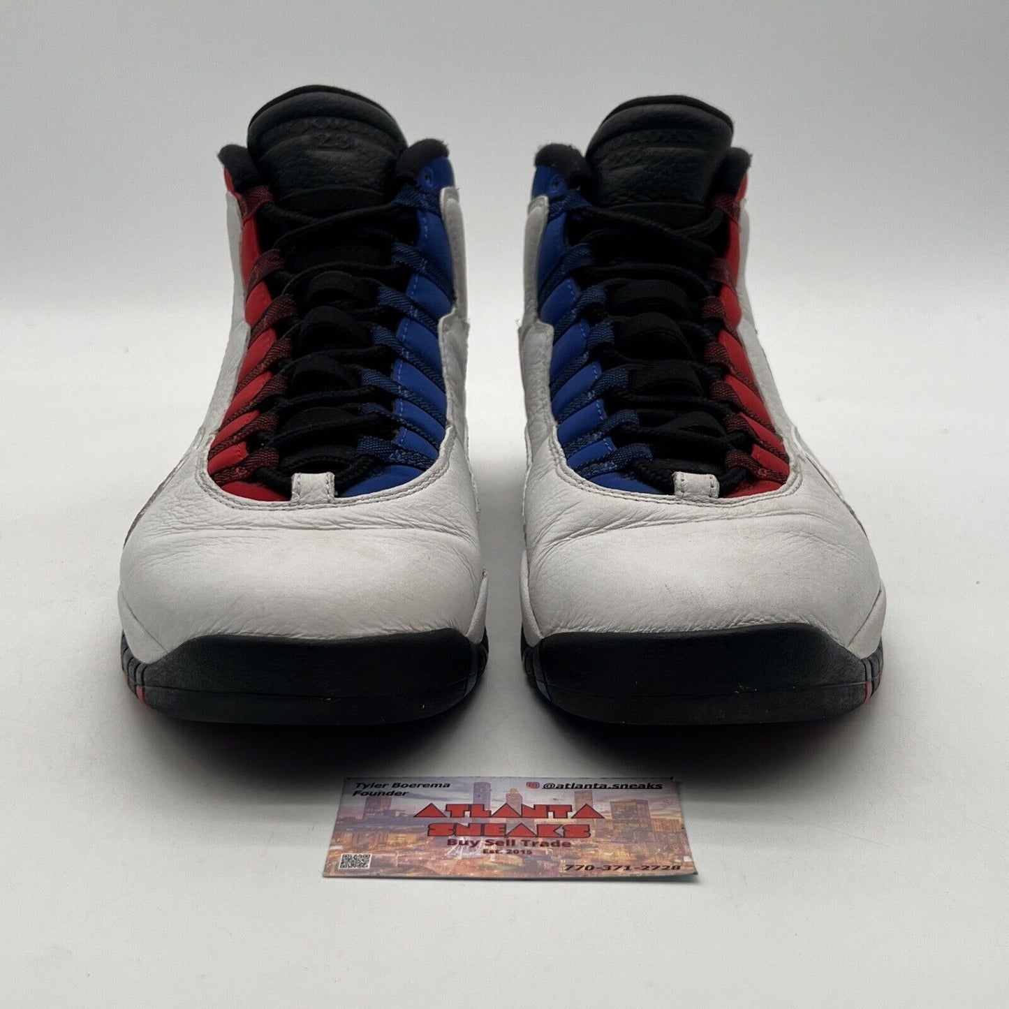 Size 12 - Air Jordan 10 Westbrook Class of 2006 Black White Red Blue 310805-160