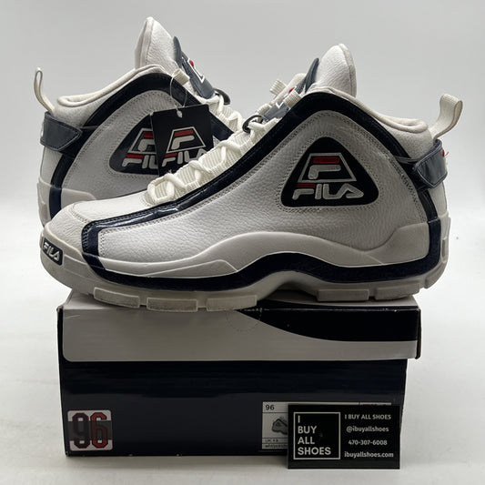 Size 14 - FILA GRANT HILL 2 II WHITE NAVY BLUE RED