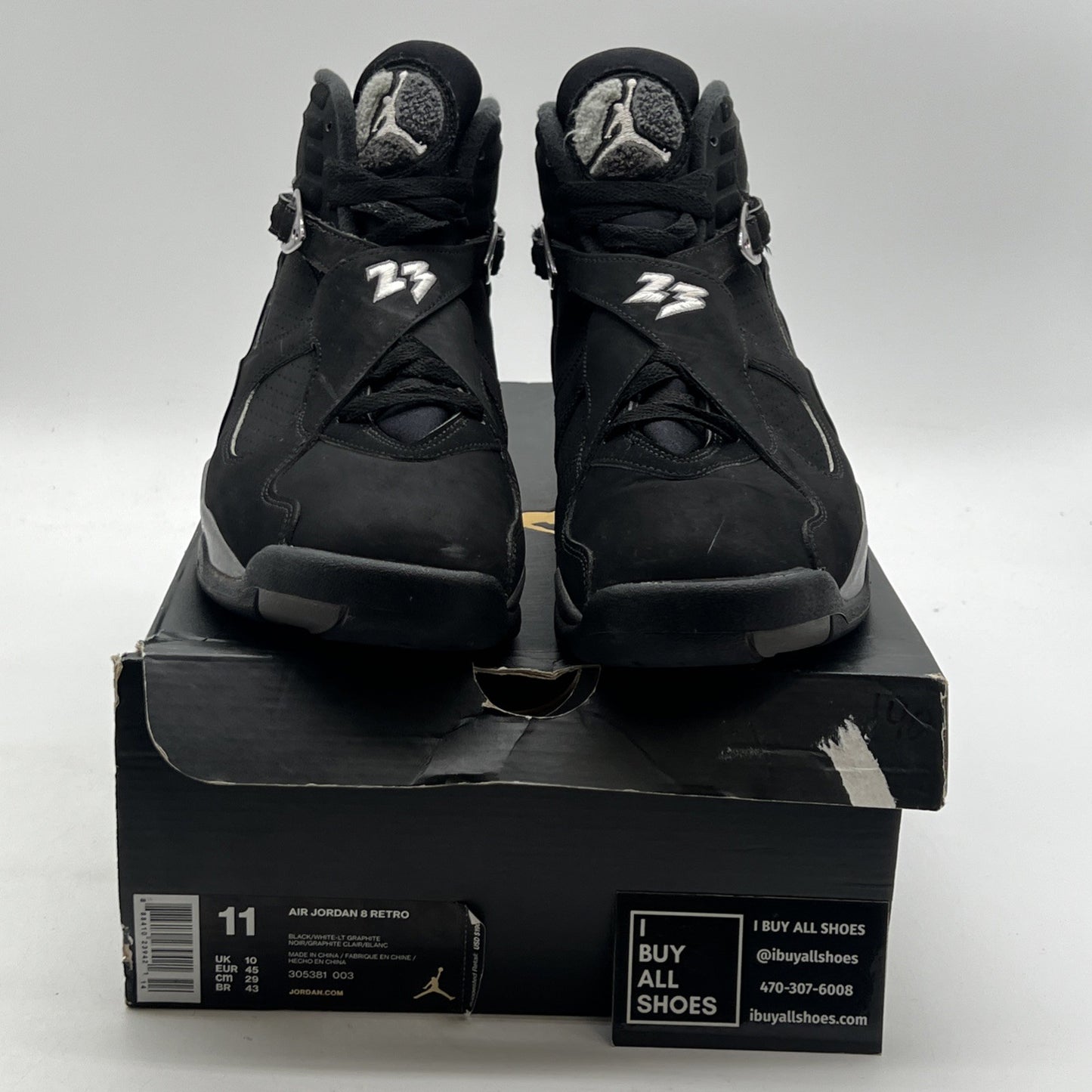 Size 11 - Air Jordan 8 Retro 2015 Chrome (305381-003)