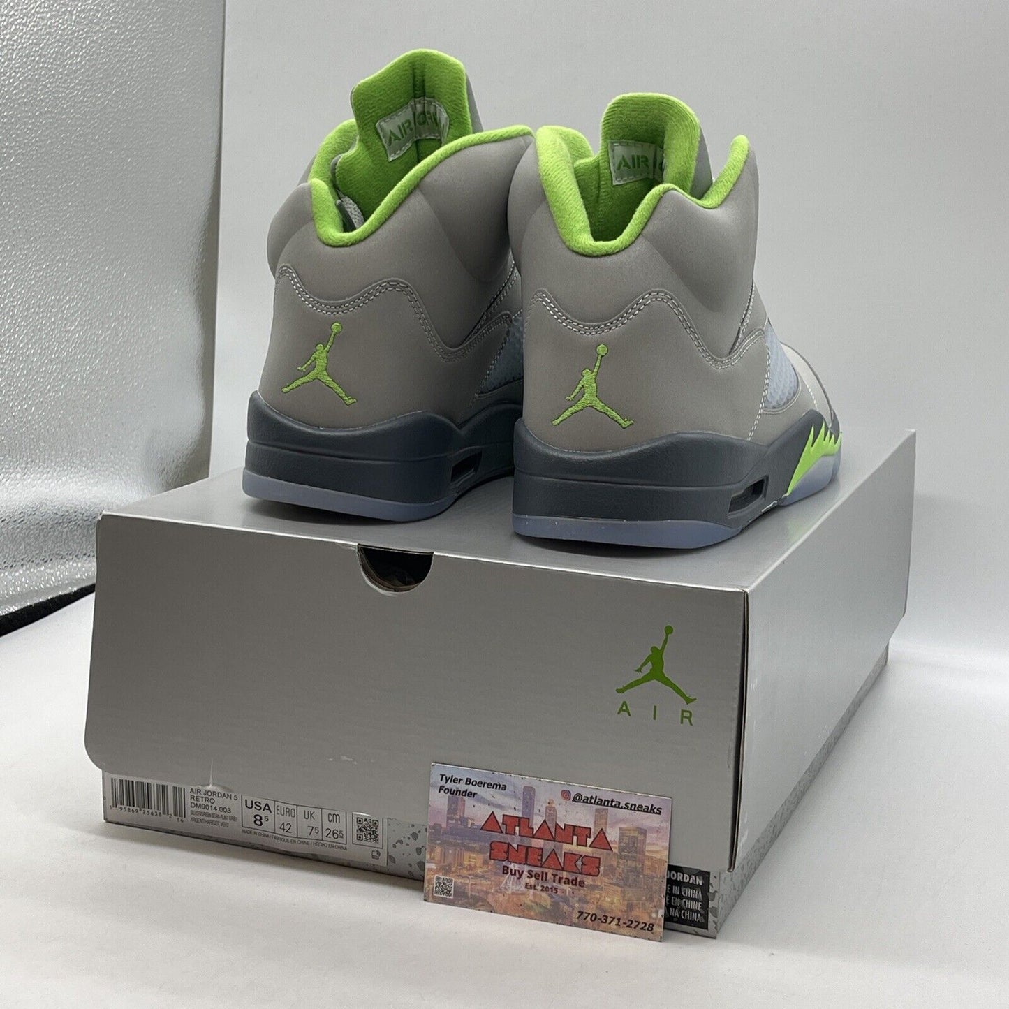 Size 8.5 - Jordan 5 Retro Green Bean Grey Leather (DM9014-003