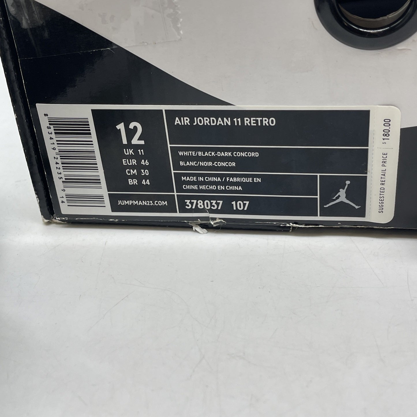 Size 12 - Air Jordan 11 Retro Concord 2011 (378037-107)