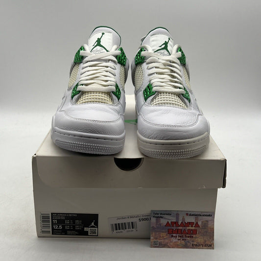 Size 11 - Air Jordan 4 Retro Green Metallic Leather (CT8527-113)
