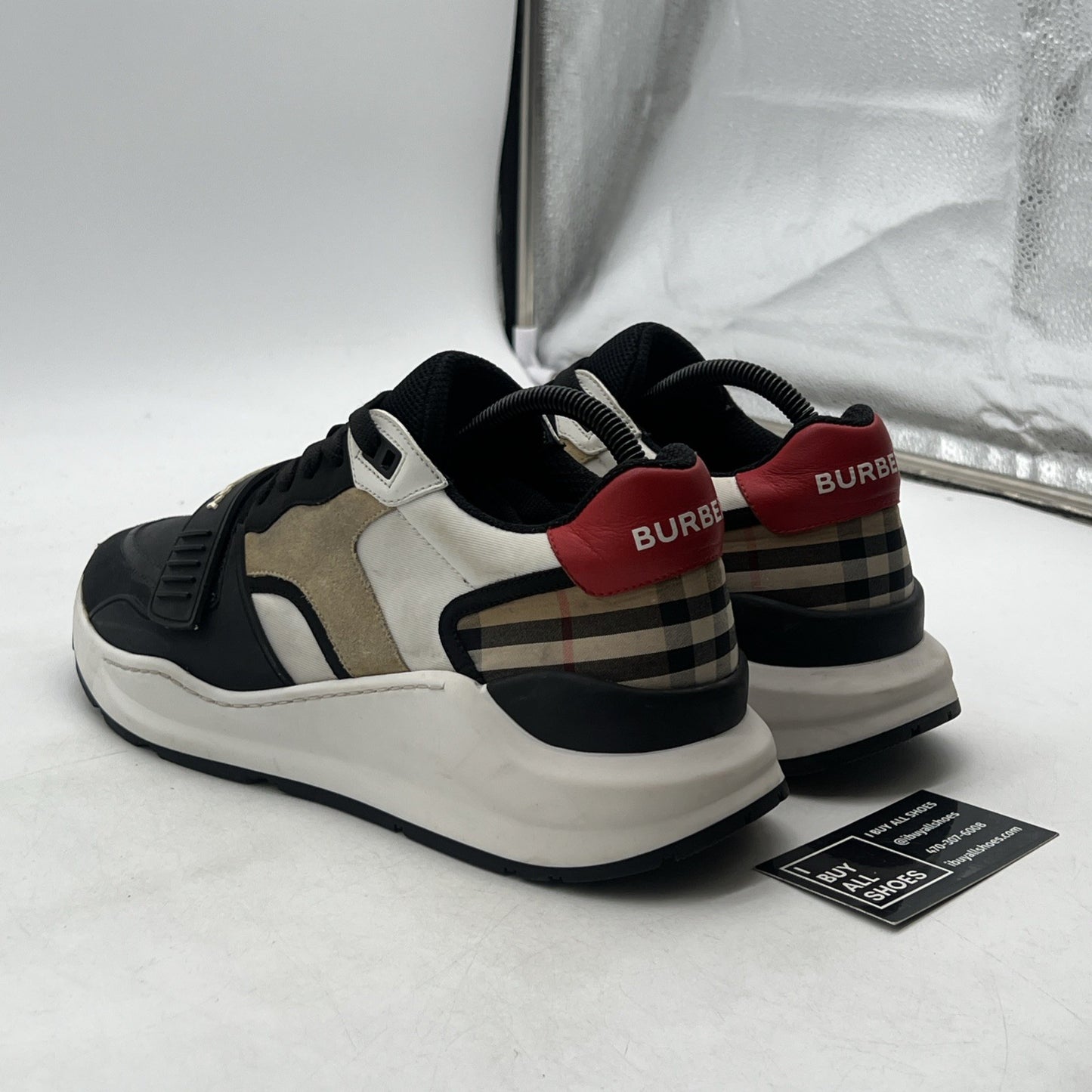 Size 42.5 - Burberry Vintage Check Low Top Sneakers
