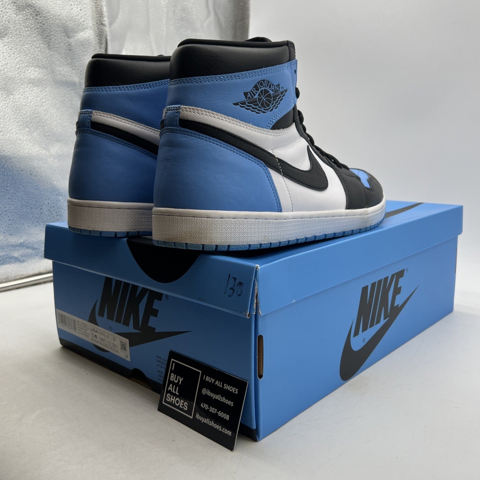 Size 14 - Air Jordan 1 Retro OG High UNC Toe (DZ5485-400)