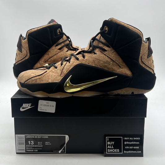 Size 13 - Nike LeBron 12 EXT Cork (768829-100)