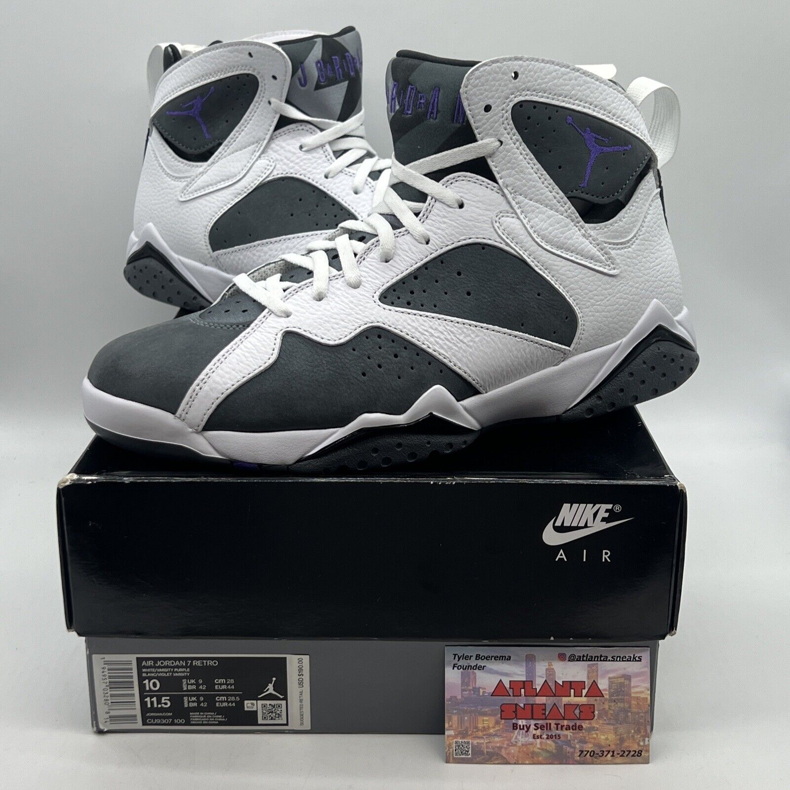 Size 10 - Jordan 7 Grey/White Brand New Og All