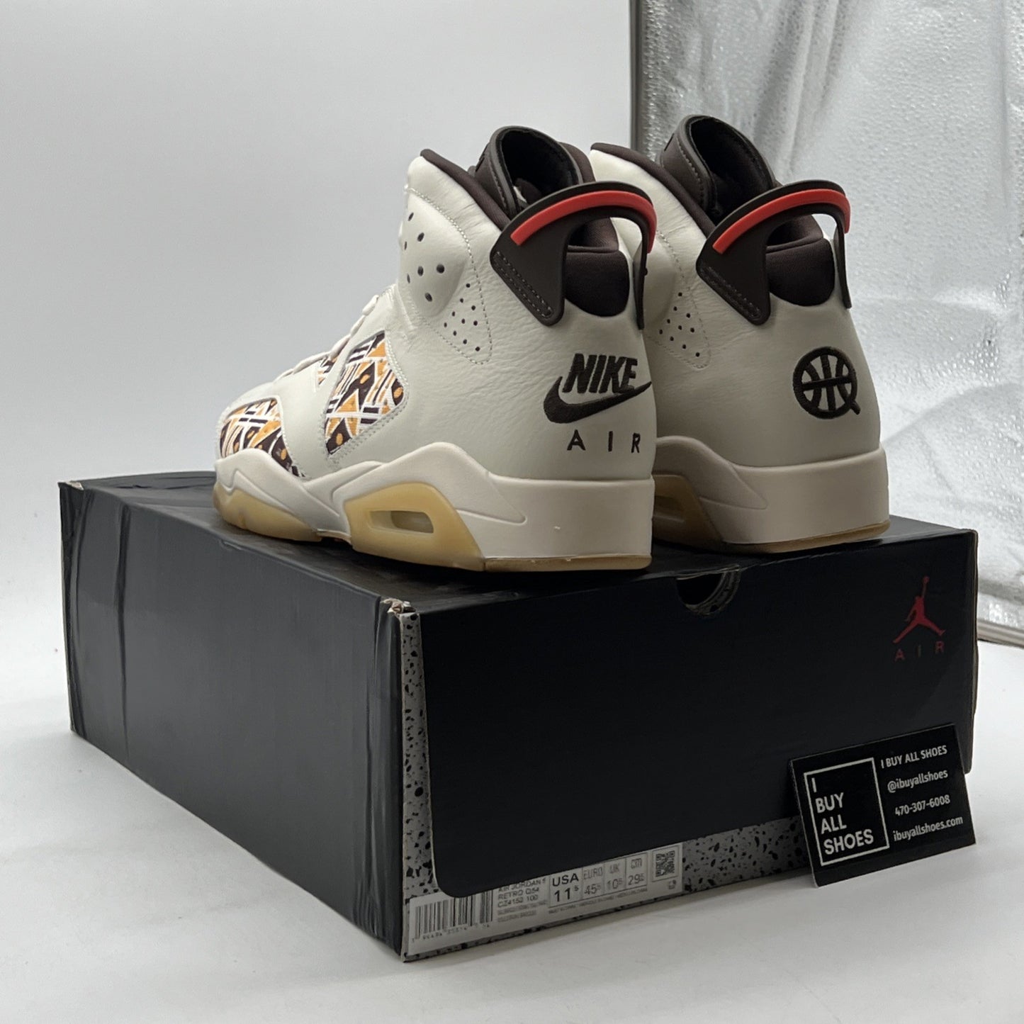 Size 11.5 - Air Jordan 6 Retro Quai 54 - Sail Gum (CZ4152-100)