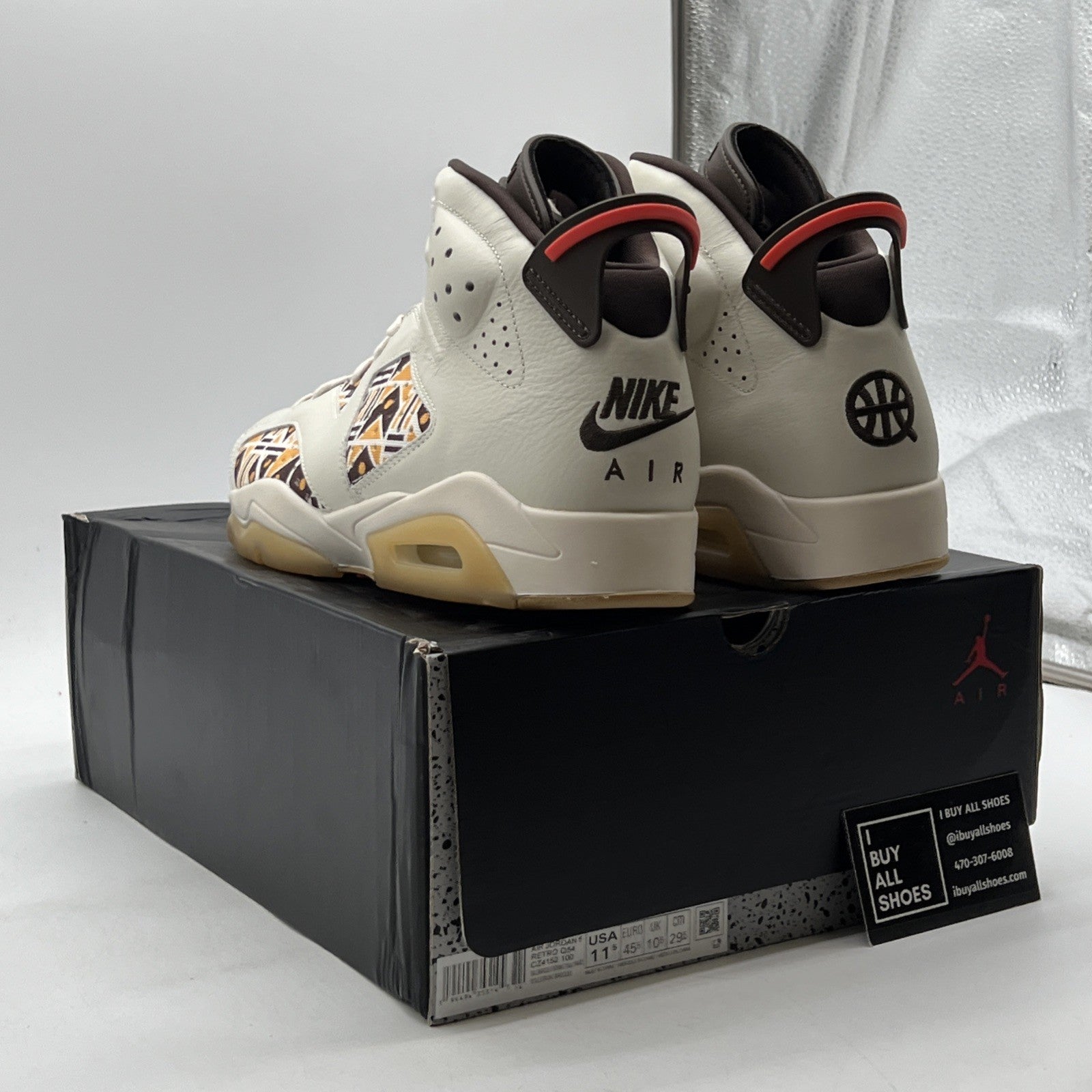Size 11.5 - Air Jordan 6 Retro Quai 54 - Sail Gum (CZ4152-100)