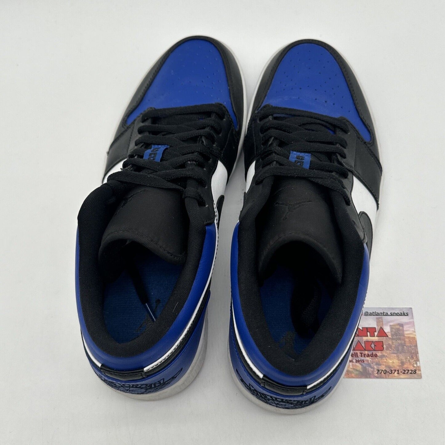 Size 10.5 - Jordan 1 Low Royal Toe 2019 Black White Leather Way Under Market $$$