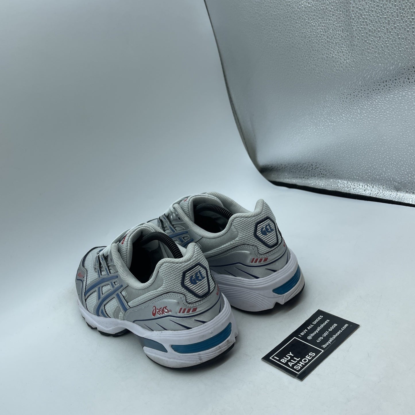 Size 9.5 - ASICS Gel 1090 Pure Silver Teal (1201A484)