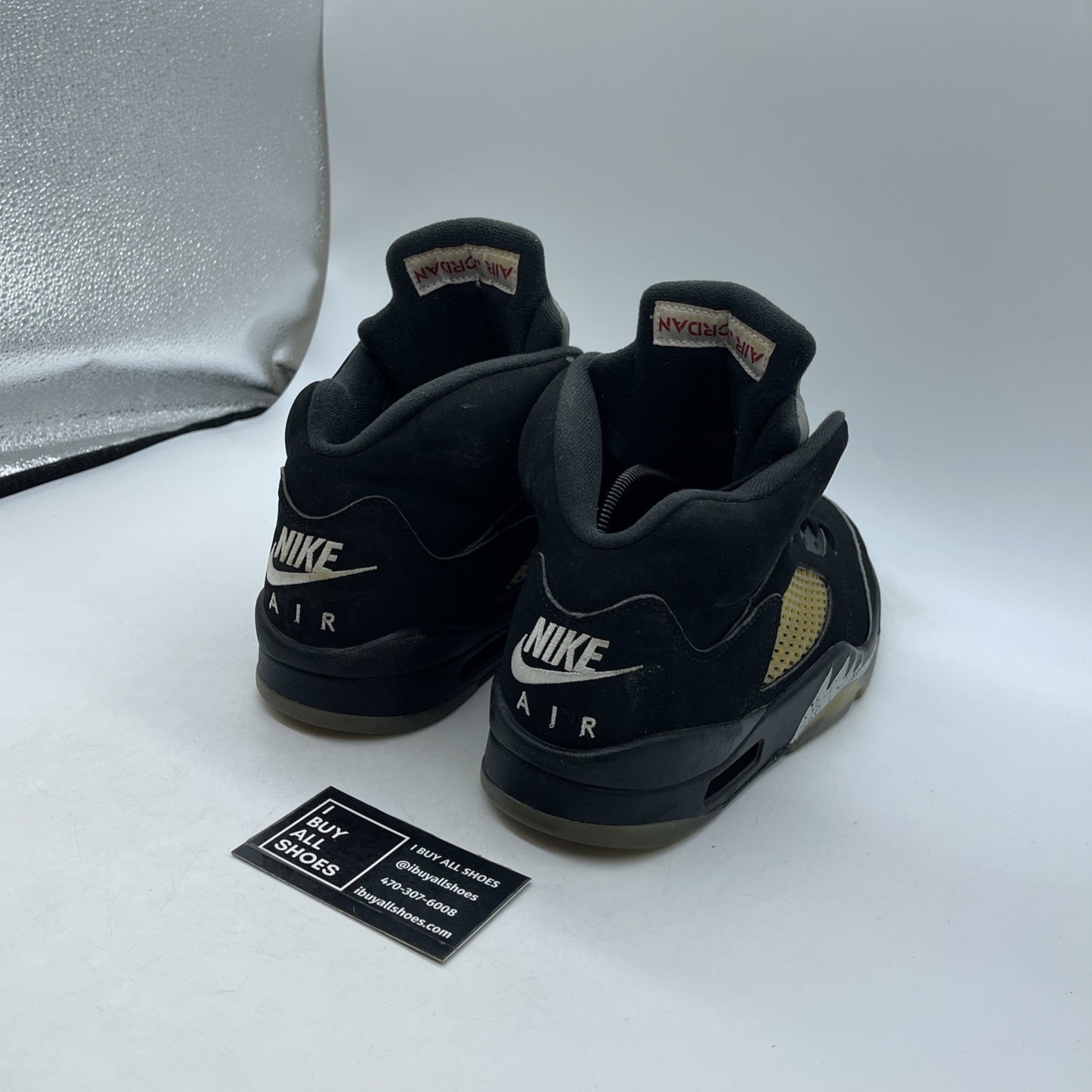 Size 9.5 - Air Jordan 5 OG Mid Metallic Silver (845035-003)