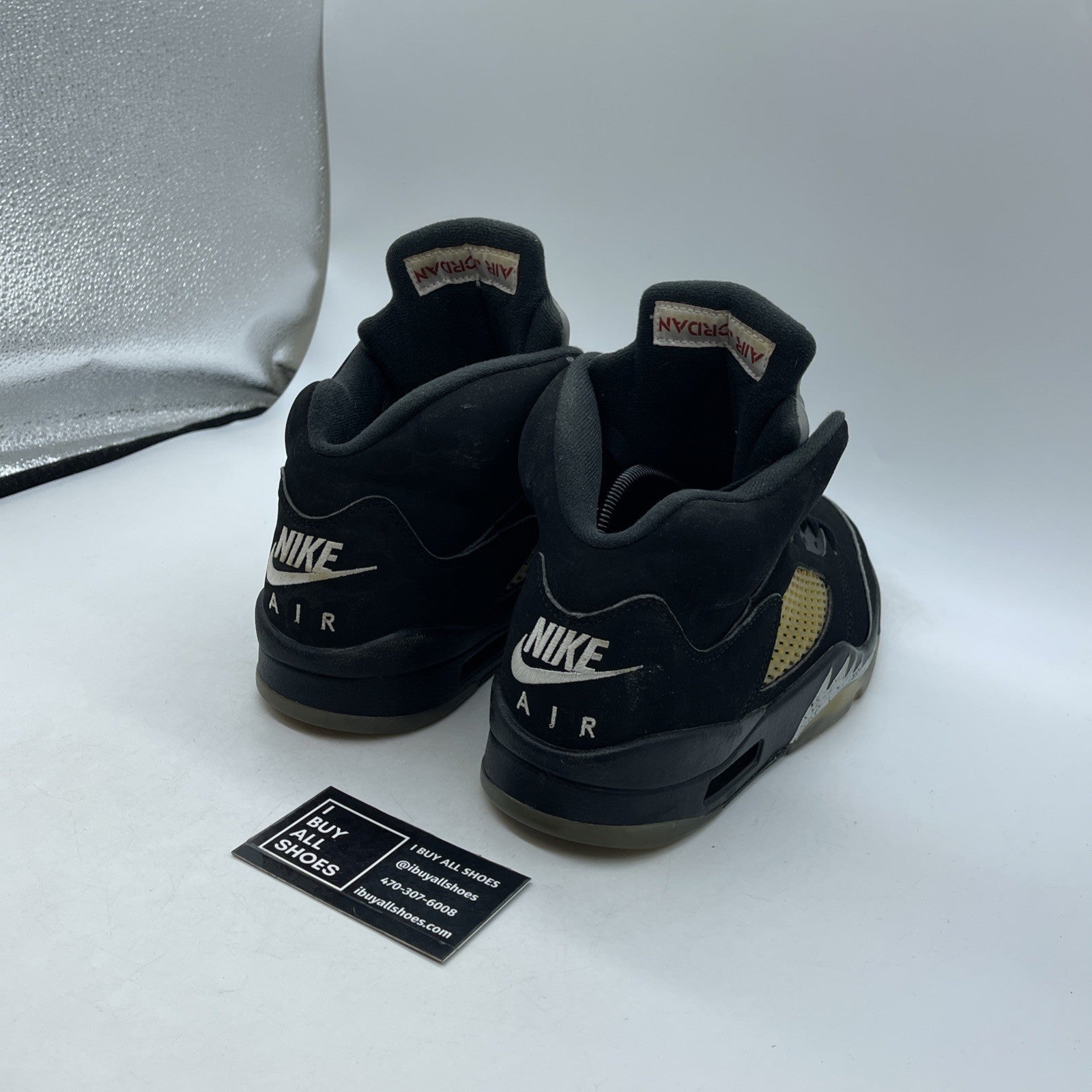 Size 9.5 - Air Jordan 5 OG Mid Metallic Silver (845035-003)