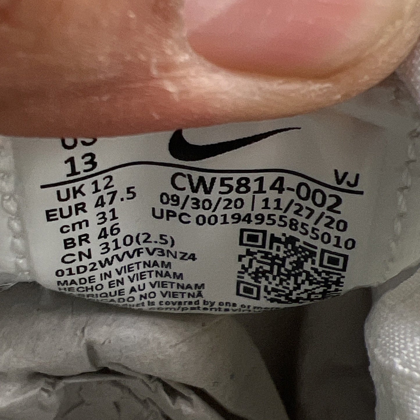 Size 13 - Nike Free Run Trail Neutral Grey (CW5814-002)