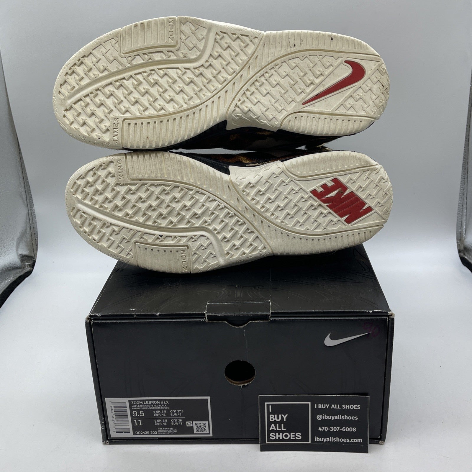 Size 9.5 - Nike Zoom LeBron 2 Beast Brown Black White Suede (DQ2439-200)