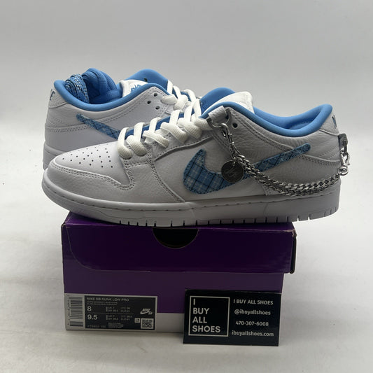 Size 8 - Nicole Hause x Nike Dunk Pro SB Low White University Blue (FZ8802-100)