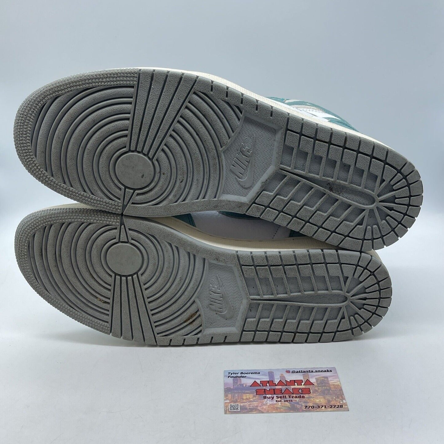 Size 12.5 - Jordan 1 Retro OG High Turbo Green White Suede (555088-311)