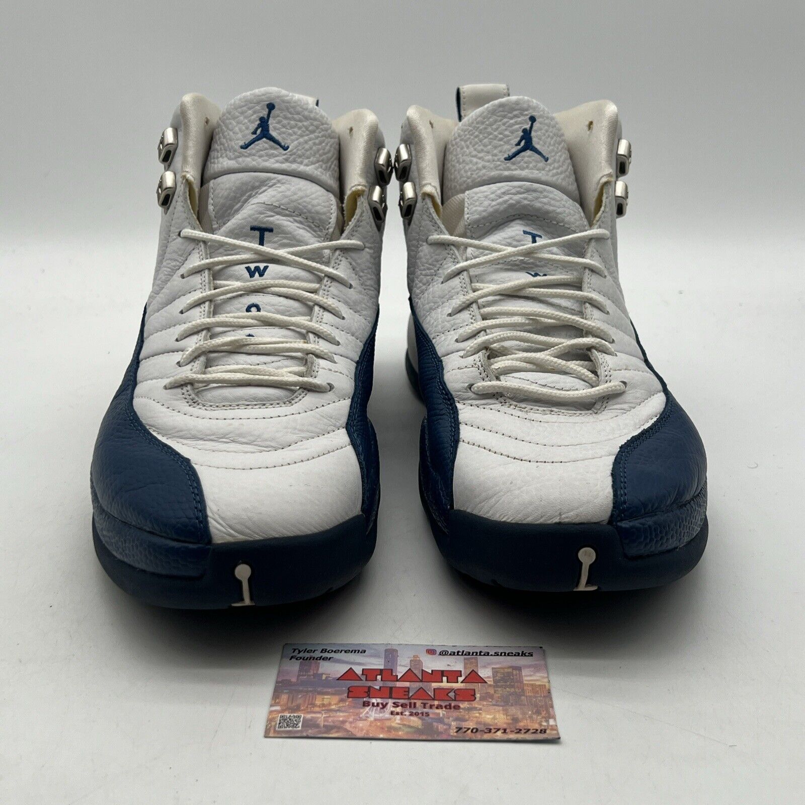 Size 13 - Air Jordan 12 Retro 2004 French Blue White Leather (305381-061)