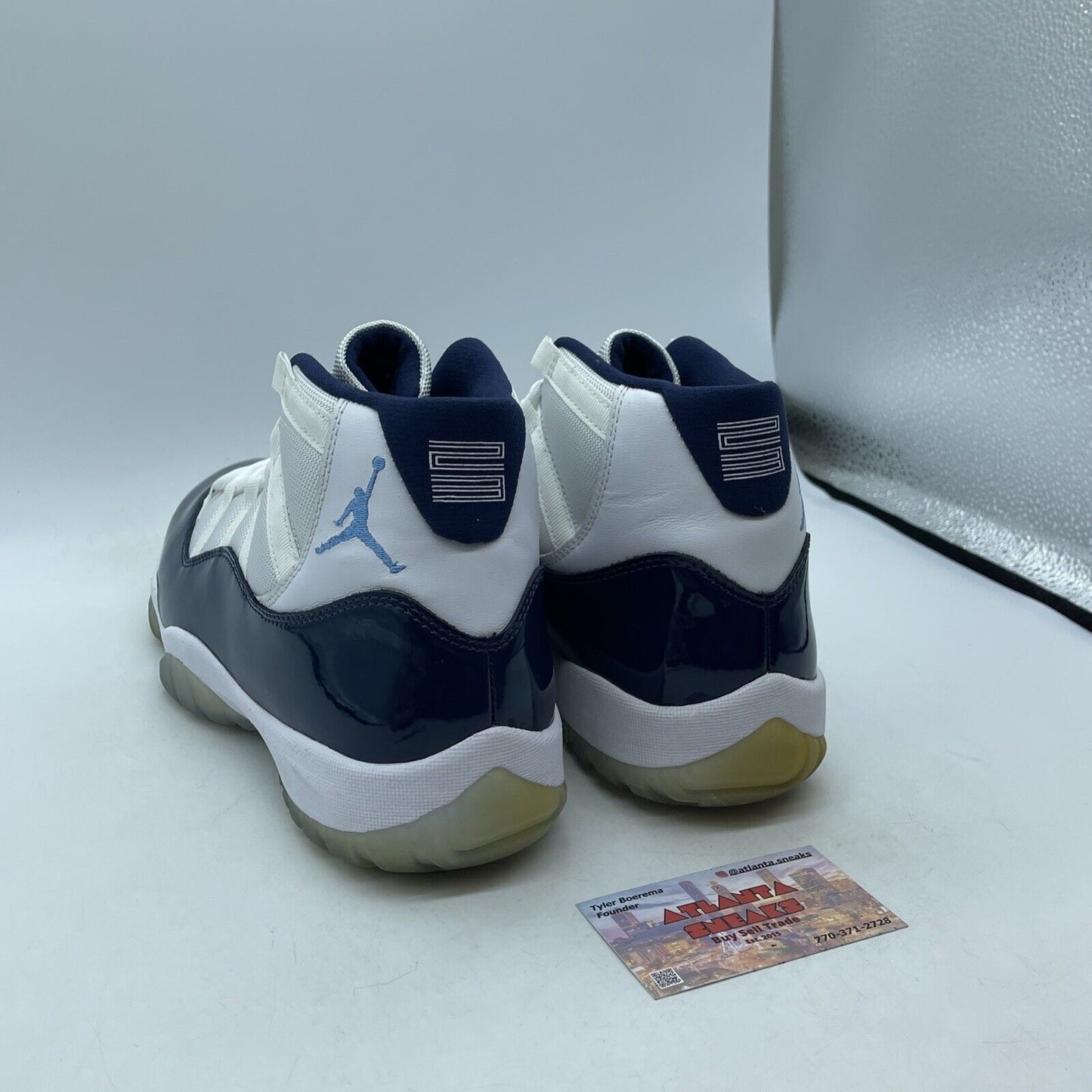 Size 11 - Jordan 11 Retro High Win Like '82 Blue White Leather (378037-123)