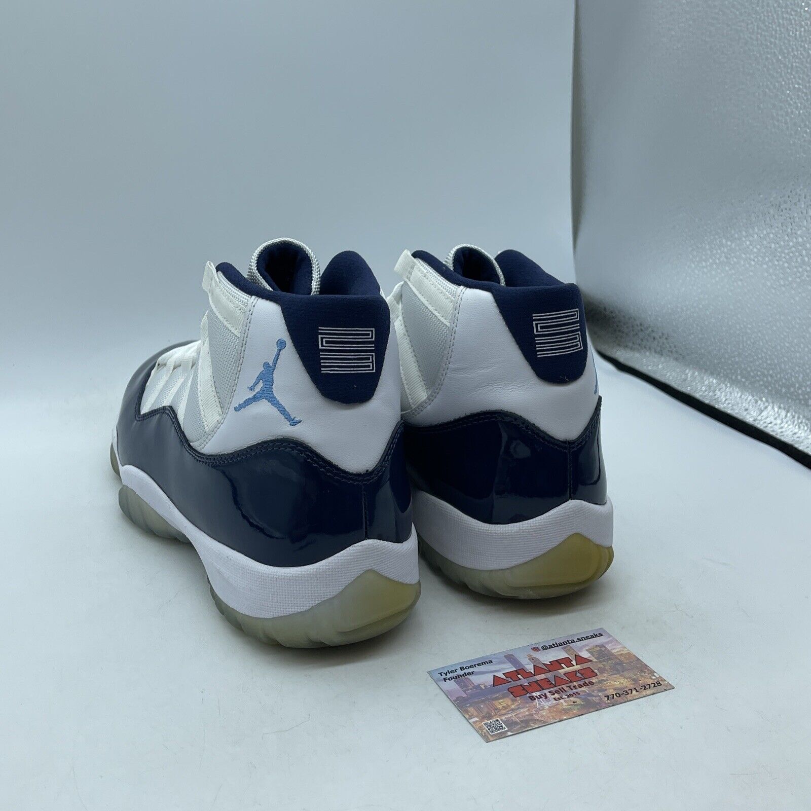 Size 11 - Jordan 11 Retro High Win Like '82 Blue White Leather (378037-123)