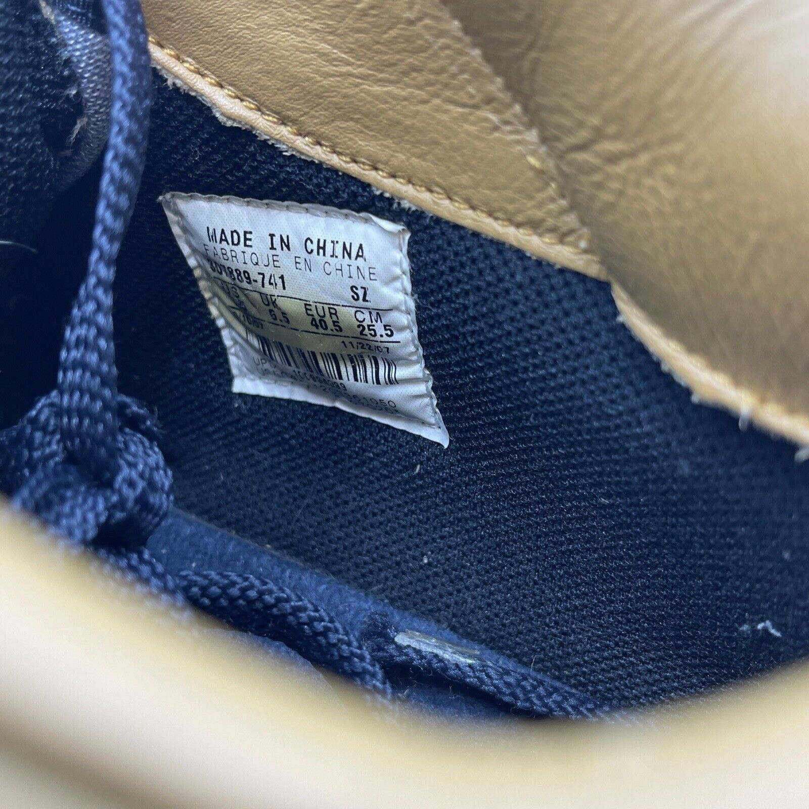 Size 7.5 - Nike Air Max Goadome 2 F/L Wheat Dark Obsidian B Suede (307889-741)