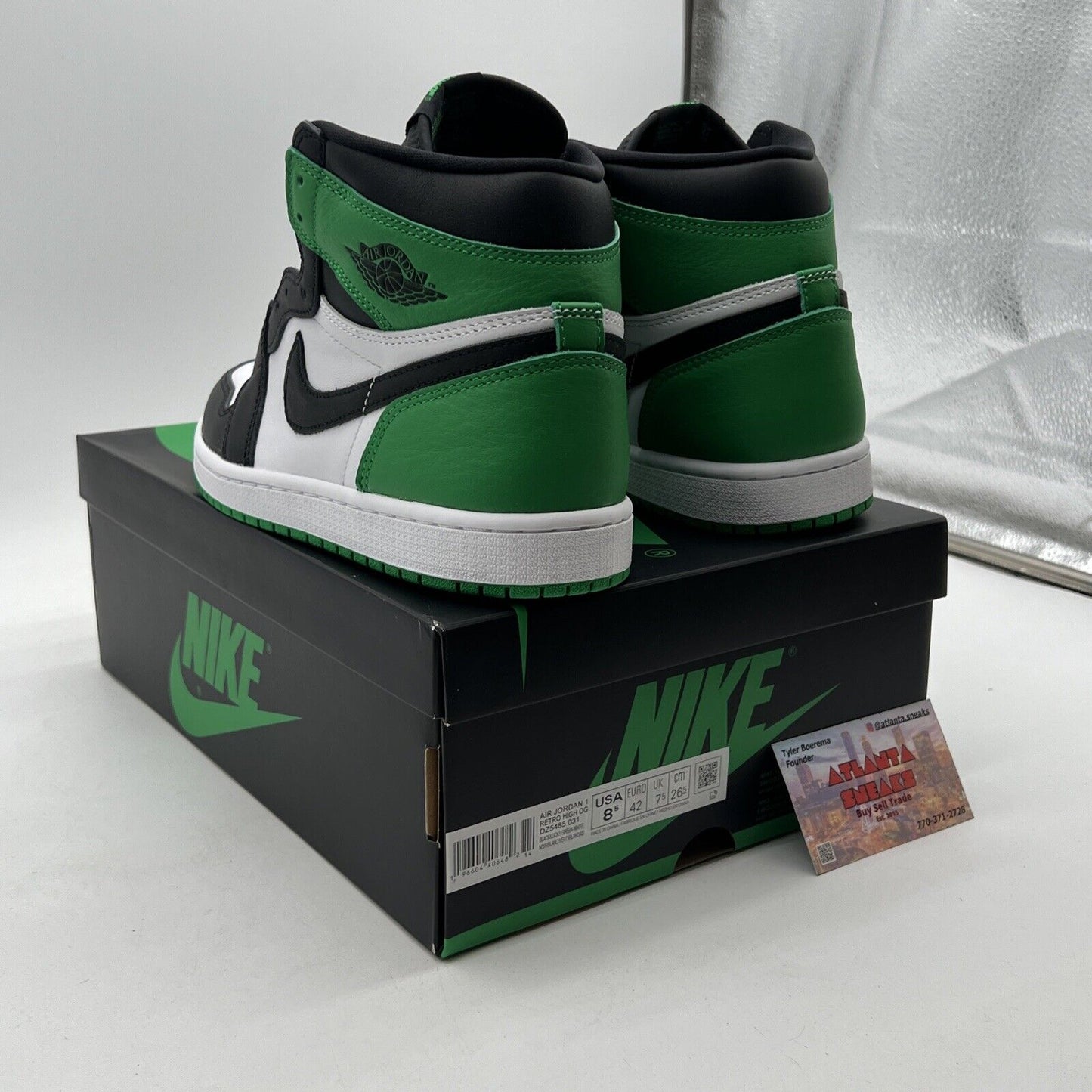 Size 8.5 - Air Jordan 1 Retro OG High Lucky Green (DZ5485-031)