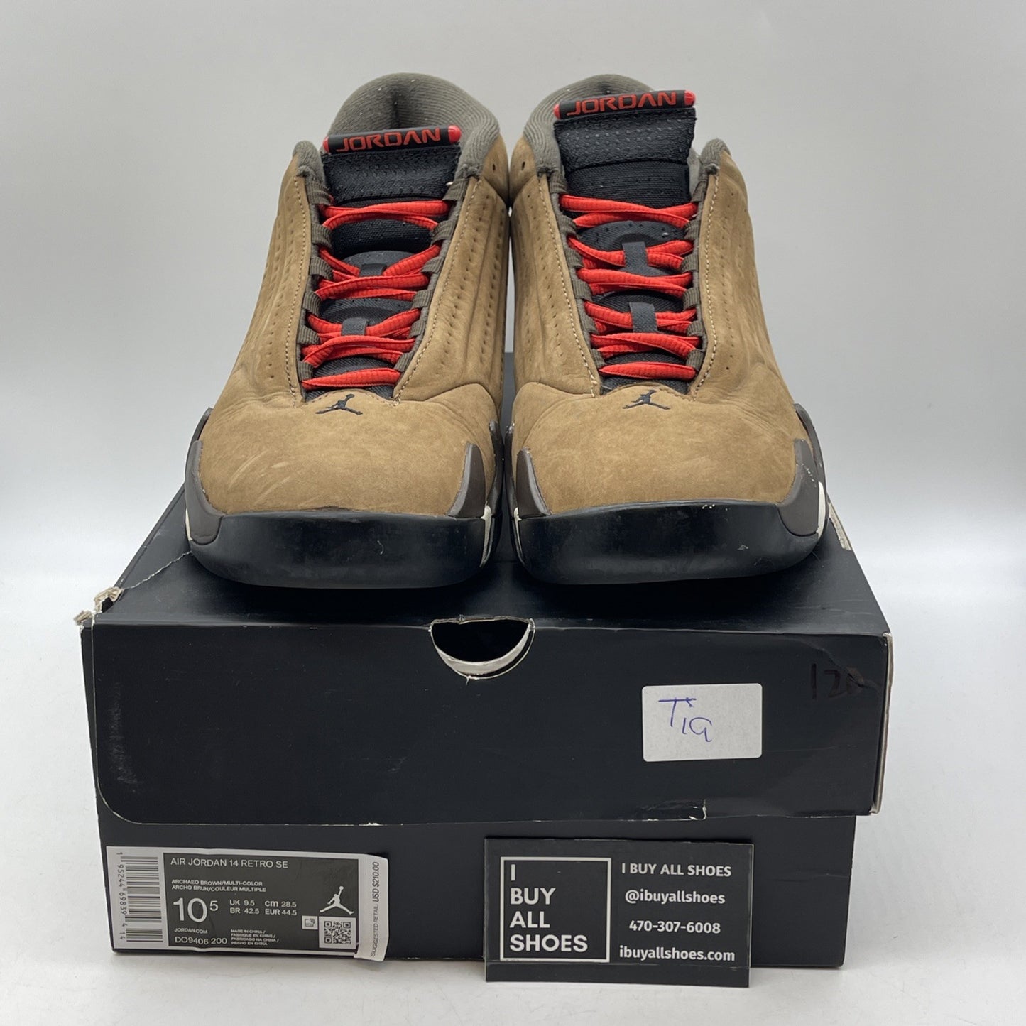 Size 10.5 - Air Jordan 14 Retro Winterized Brown Black Suede (DO9406-200)
