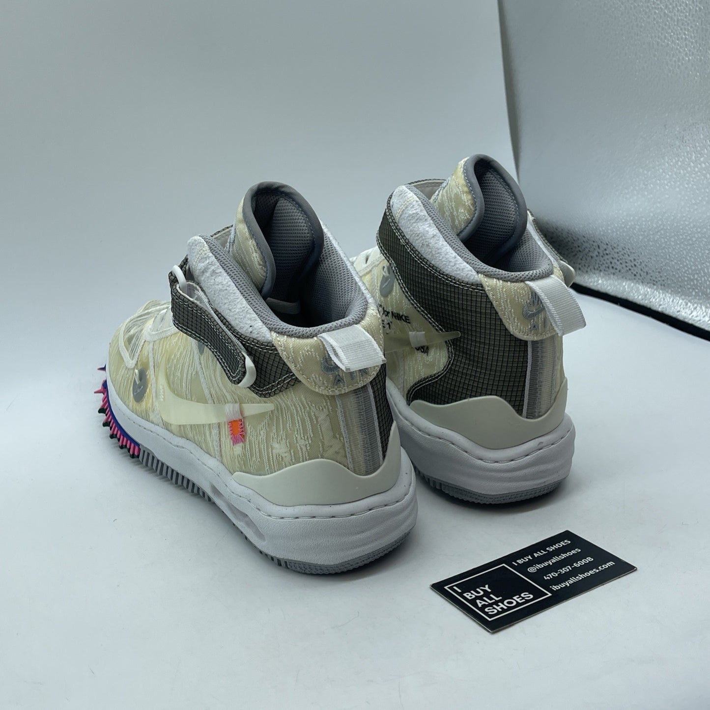 Size 12 - Nike Air Force 1 x Off-White White 2022 Grey Suede (DO6290-100)