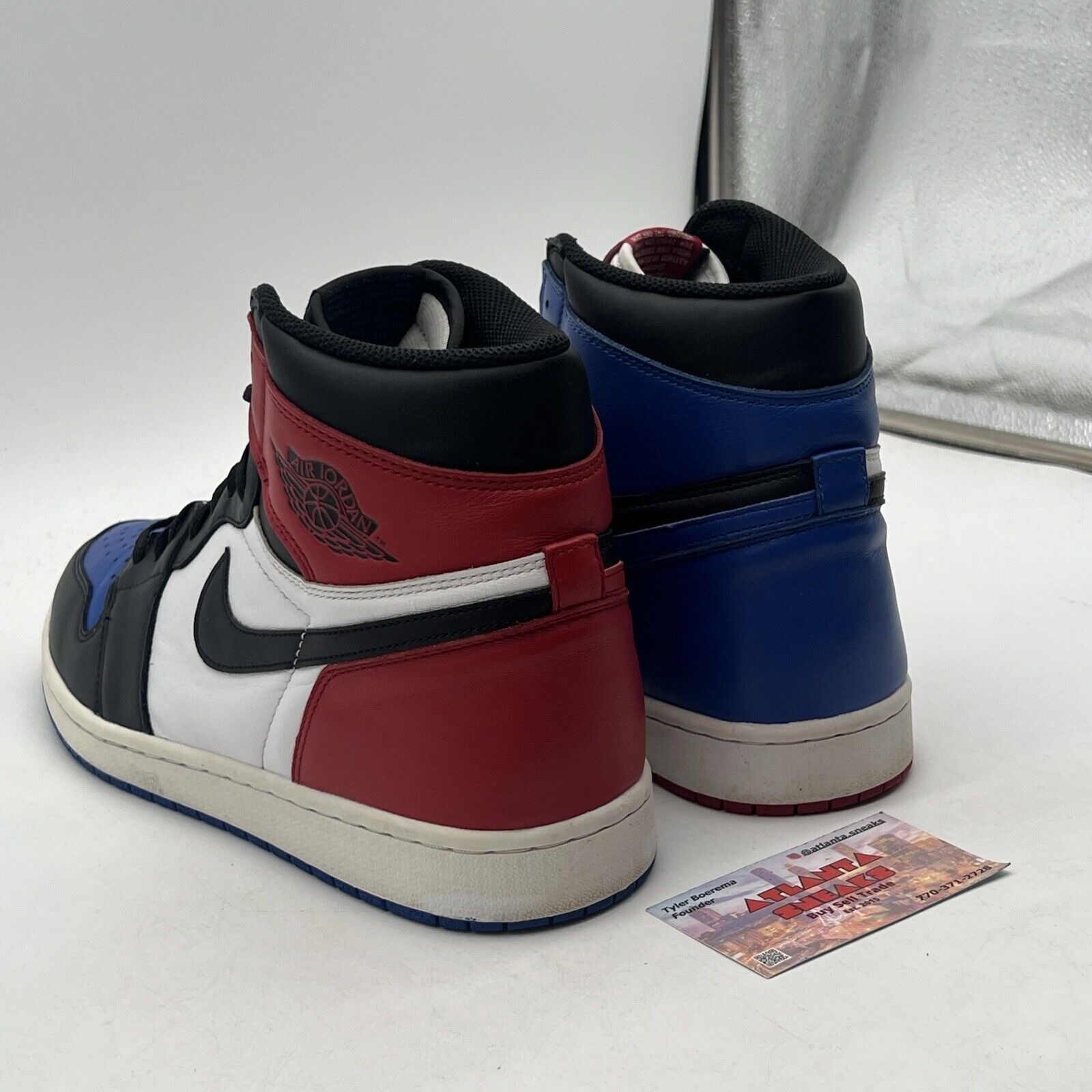 Size 12 - Jordan 1 Retro High OG Top 3 2016 Black White Red Blue (555088-026)