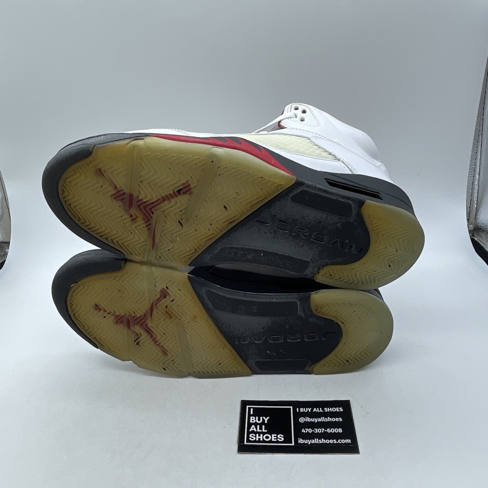 Size 9 - Air Jordan 5 Retro 2013 White Fire Red (136027-100)