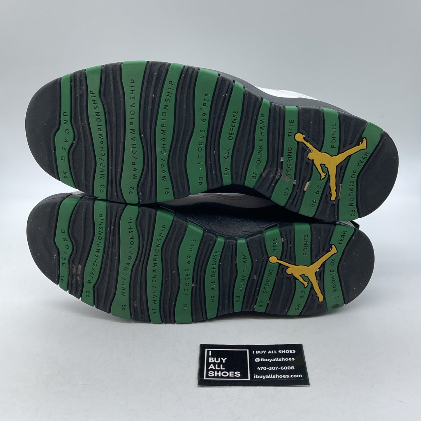 Size 12 - Air Jordan 10 Retro 2019 Seattle Green White Leather (310806-137)