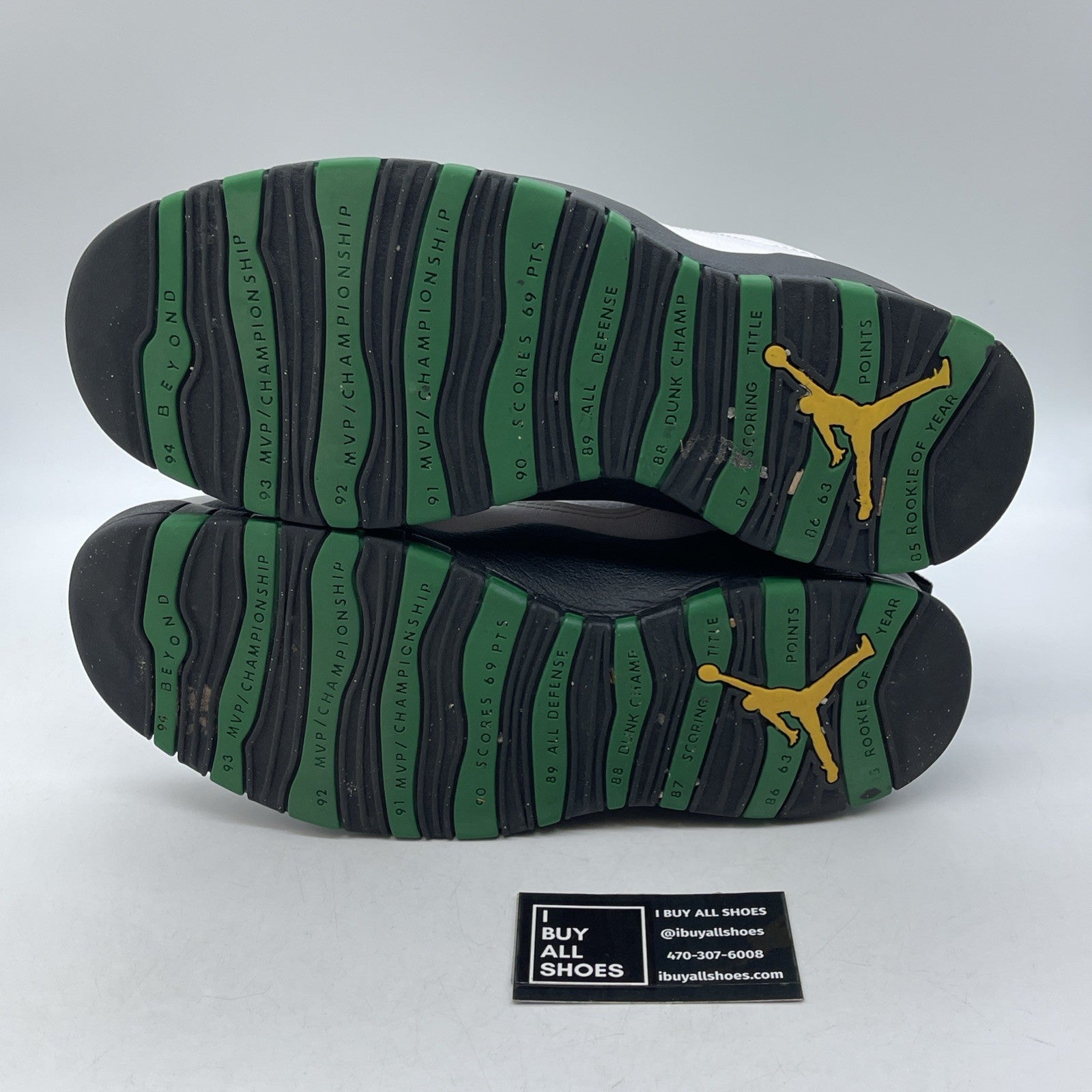 Size 12 - Air Jordan 10 Retro 2019 Seattle Green White Leather (310806-137)