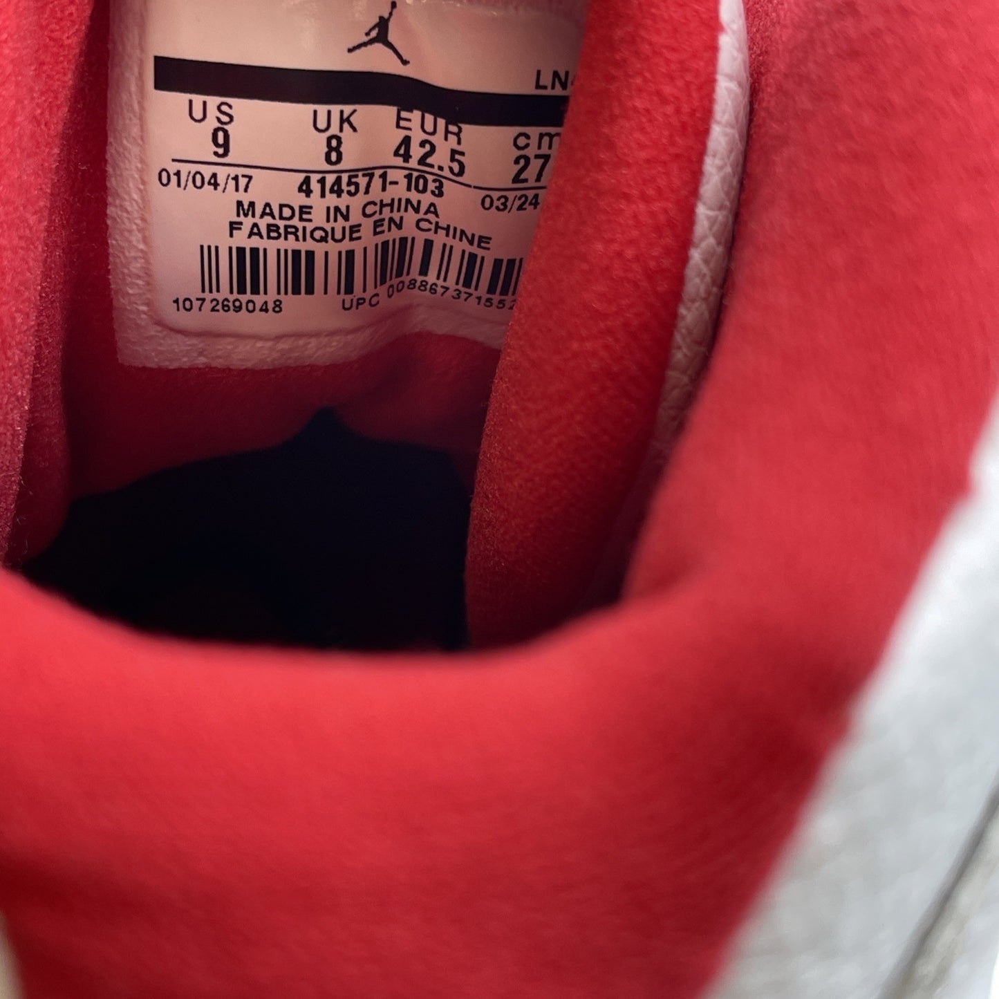 Size 9 - Air Jordan 13 Retro History of Flight Red White Leather (414571-103)