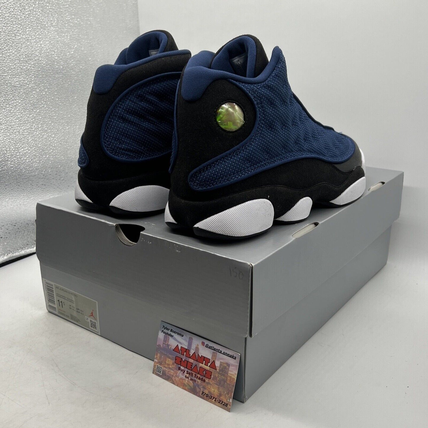 Size 11.5 - Jordan 13 Navy 2022 Black White Suede Leather (DJ5982-400)