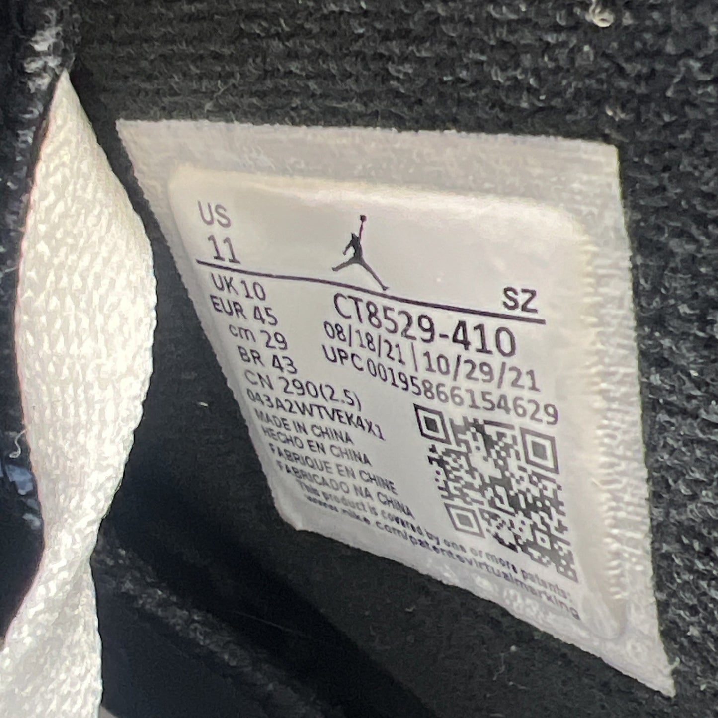 Size 11 - Air Jordan 6 Retro UNC (CT8529-410)
