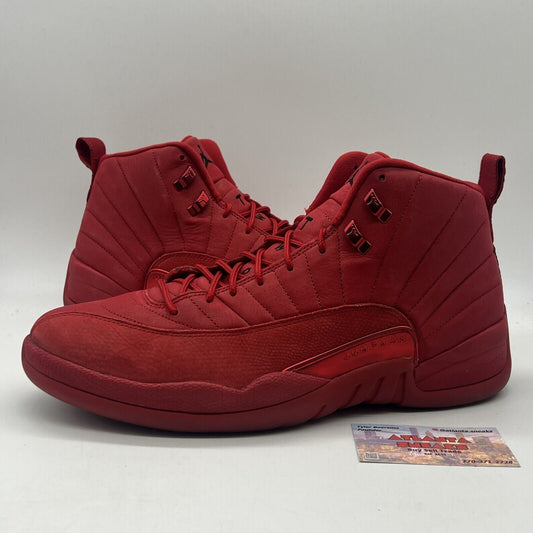 Size 13 - Air Jordan 12 Retro Gym Red Black Suede Used