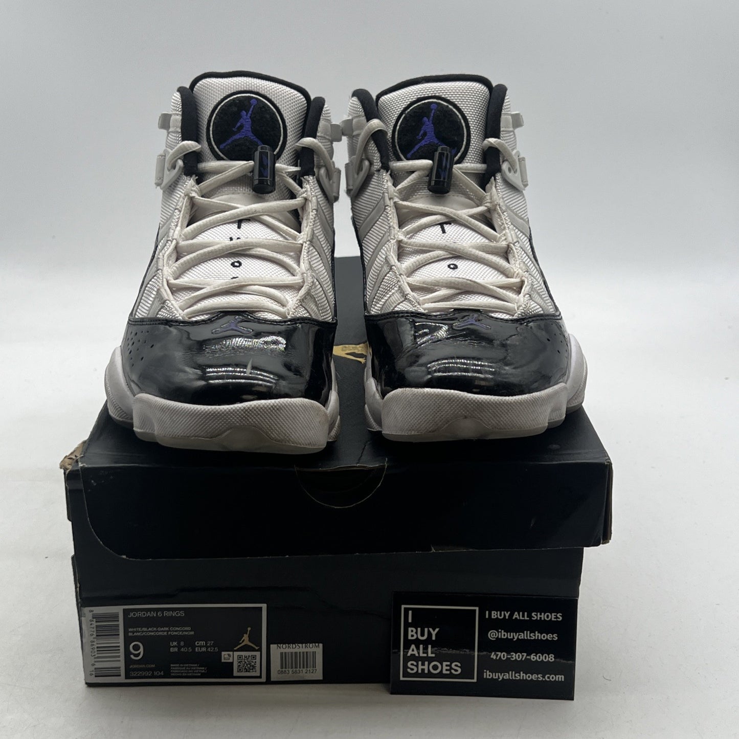 Size 9 - Air Jordan 6 Rings Concord 2017 (322922-104)