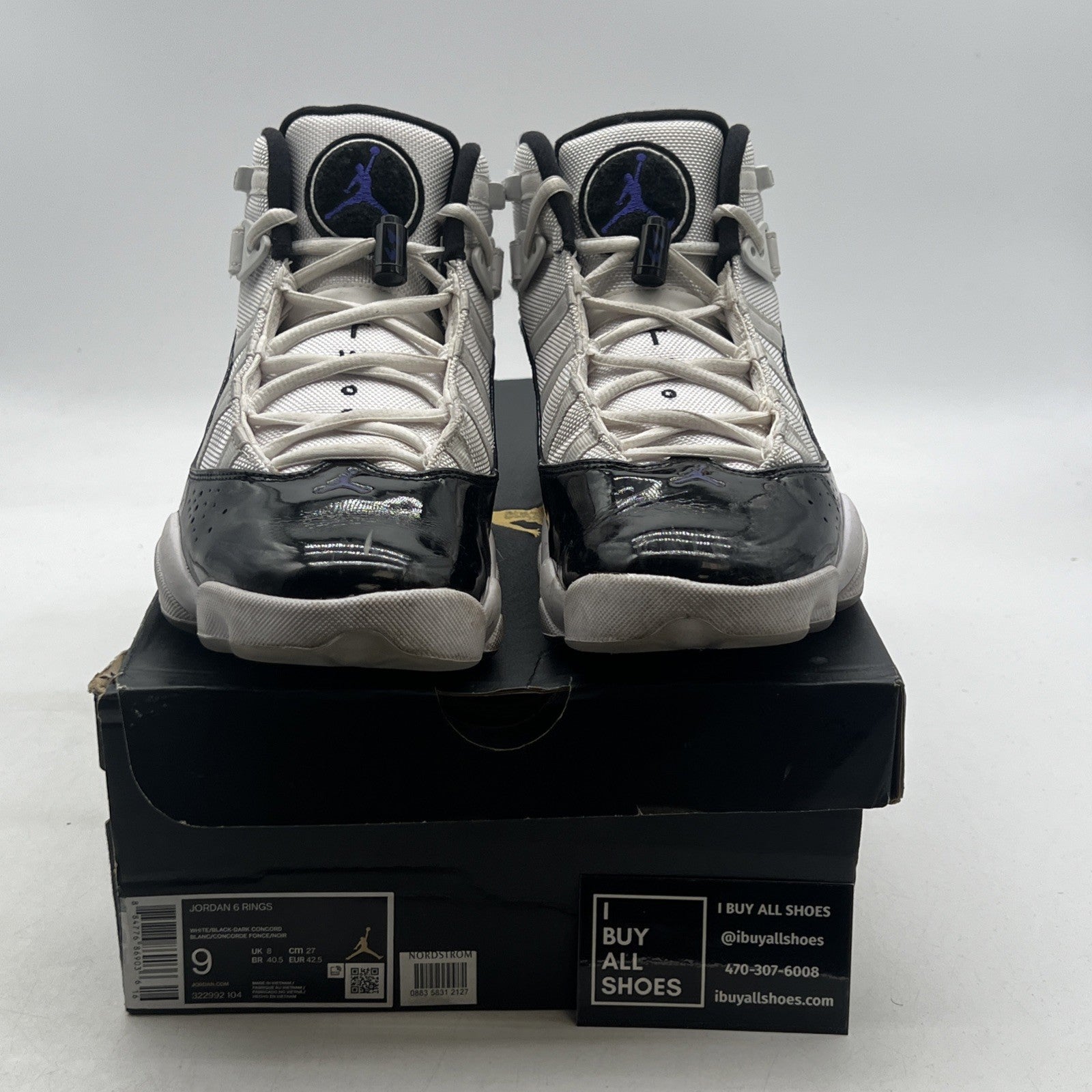Size 9 - Air Jordan 6 Rings Concord 2017 (322922-104)