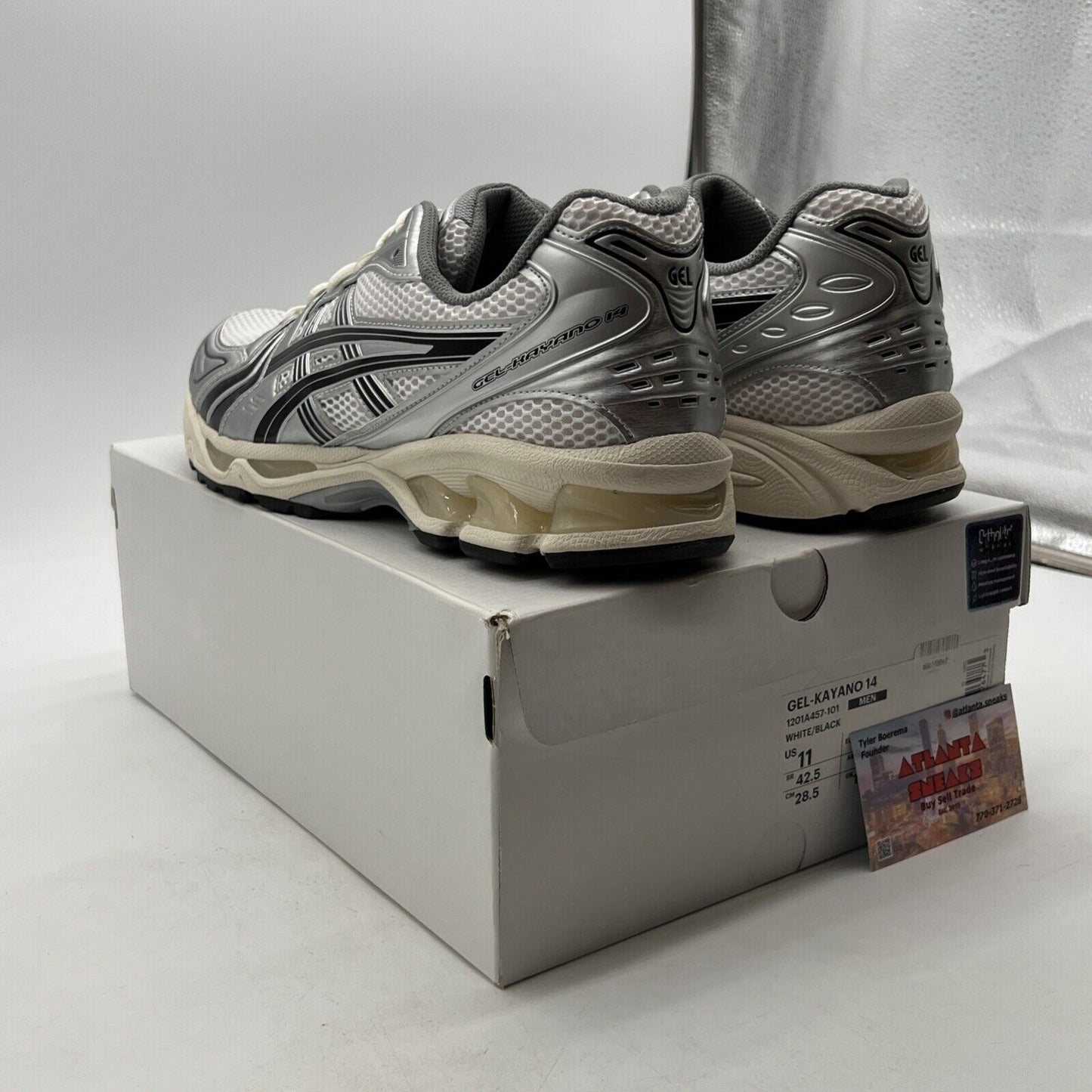 Size 11 - ASICS JJJJound x Gel Kayano 14 Silver Black (1201A457-101)