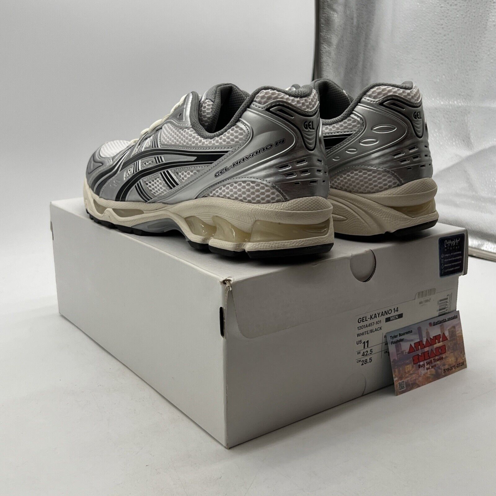 Size 11 - ASICS JJJJound x Gel Kayano 14 Silver Black (1201A457-101)