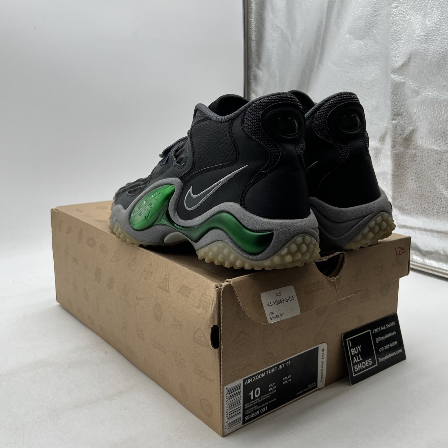 Size 10 - Nike Air Zoom Turf Jet 97 Packers 2013 (554989-001)